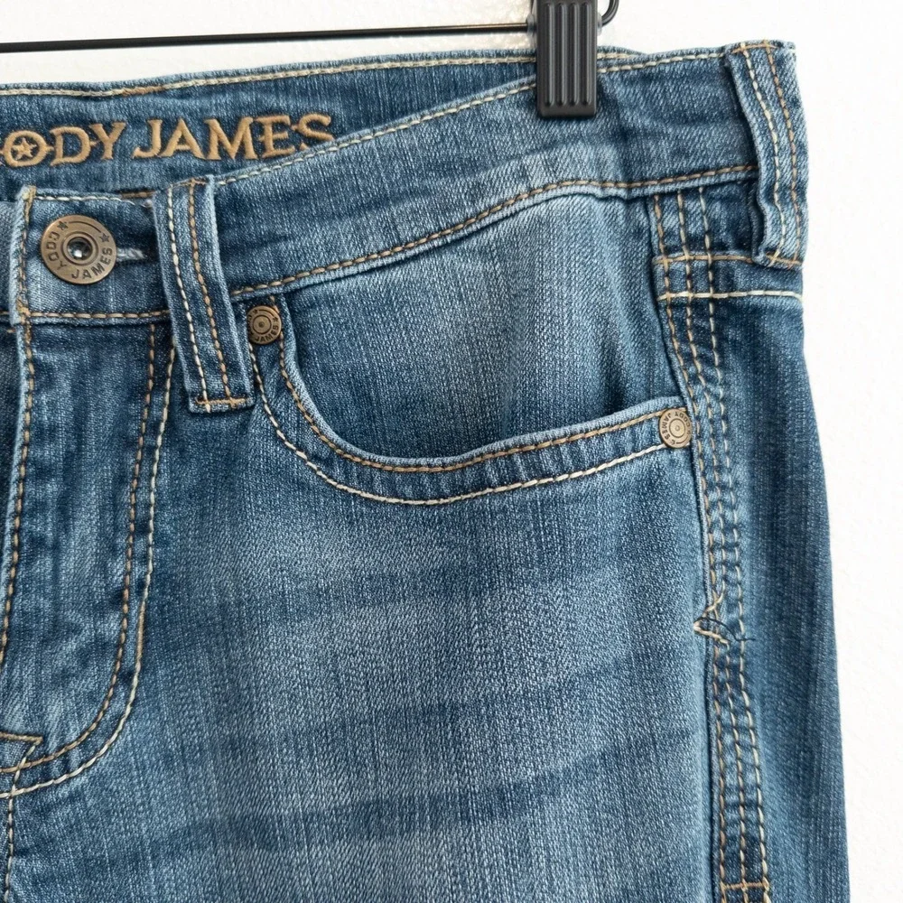 Cody James Jeans Women 30 x 32 Blue Wide Leg Western Bootcut Denim Ranch Cowgirl